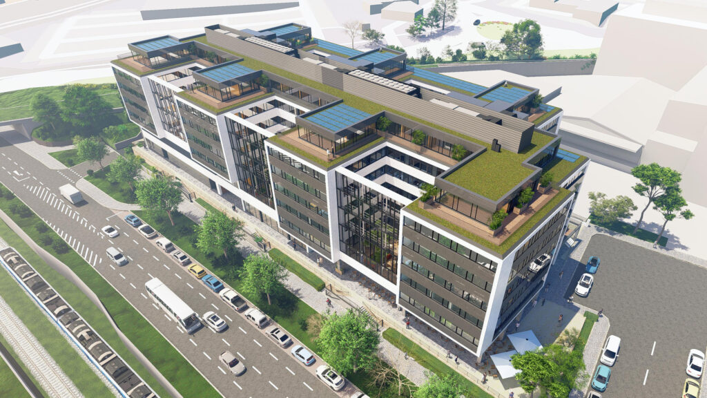GBC Wien Visualisierung (Luftaufnahme)